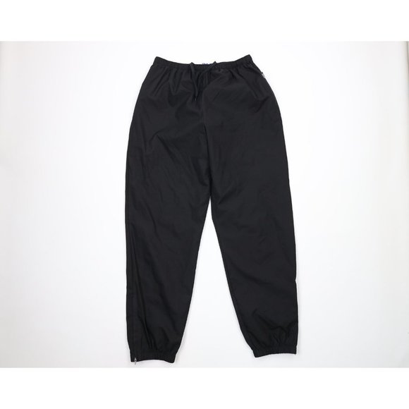 Vintage 90s InSport Mens Large Waterproof Cuffed Joggers Jogger Pants Black USA - Picture 1 of 12